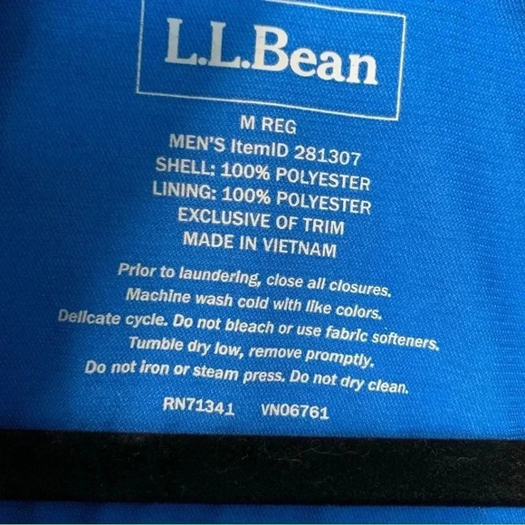L.L. Bean blue  performance jacket - Picture 5 of 11